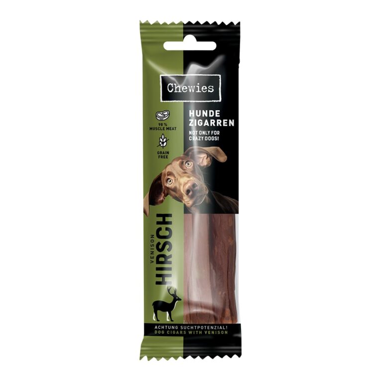 Günstig Chewies Hundezigarren Hirsch 75g i mPreisvergleich in unserem Onlineshop auf Hundeliebe-shop.de kaufen.