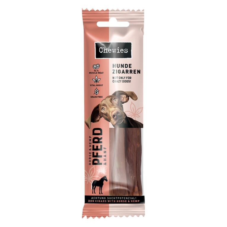 Günstig Chewies Hundezigarren Pferd & Hanf 75g i mPreisvergleich in unserem Onlineshop auf Hundeliebe-shop.de kaufen.