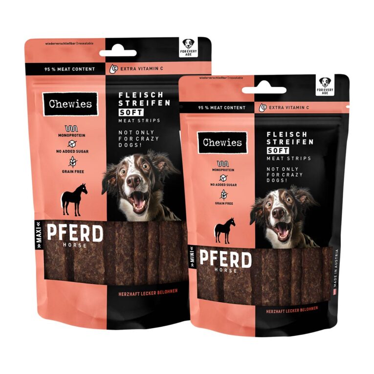 Günstig Chewies Fleischstreifen SOFT Pferd Mini – 70g i mPreisvergleich in unserem Onlineshop auf Hundeliebe-shop.de kaufen.