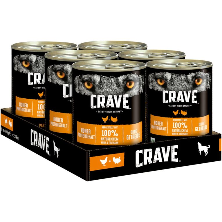Günstig CRAVE Dose mit Huhn und Truthahn 12x400g i mPreisvergleich in unserem Onlineshop auf Hundeliebe-shop.de kaufen.