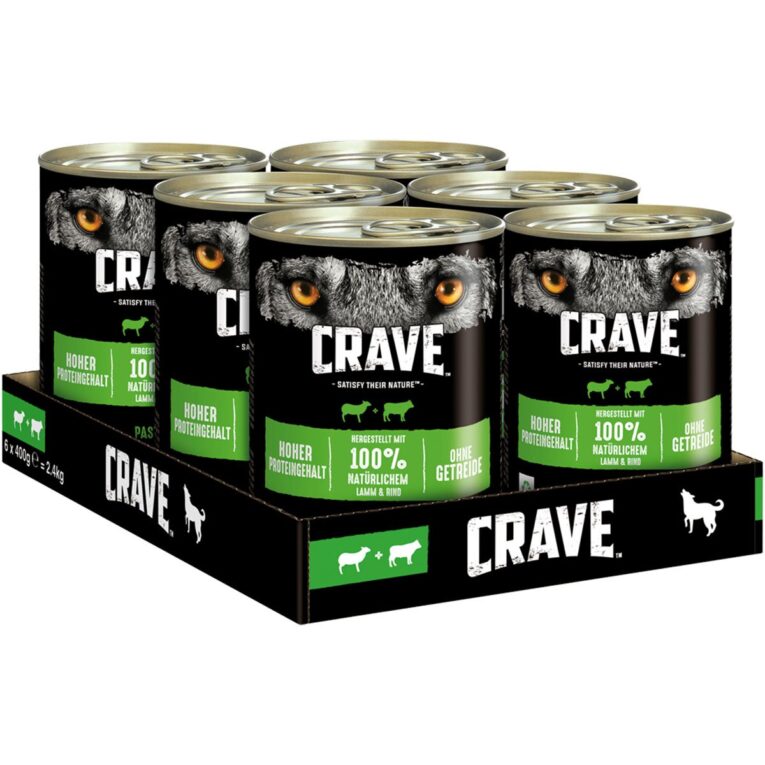 Günstig CRAVE Dose mit Lamm und Rind 12x400g i mPreisvergleich in unserem Onlineshop auf Hundeliebe-shop.de kaufen.