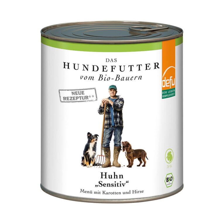 Günstig Defu Bio-Huhn Sensitiv Menü 6x820g i mPreisvergleich in unserem Onlineshop auf Hundeliebe-shop.de kaufen.