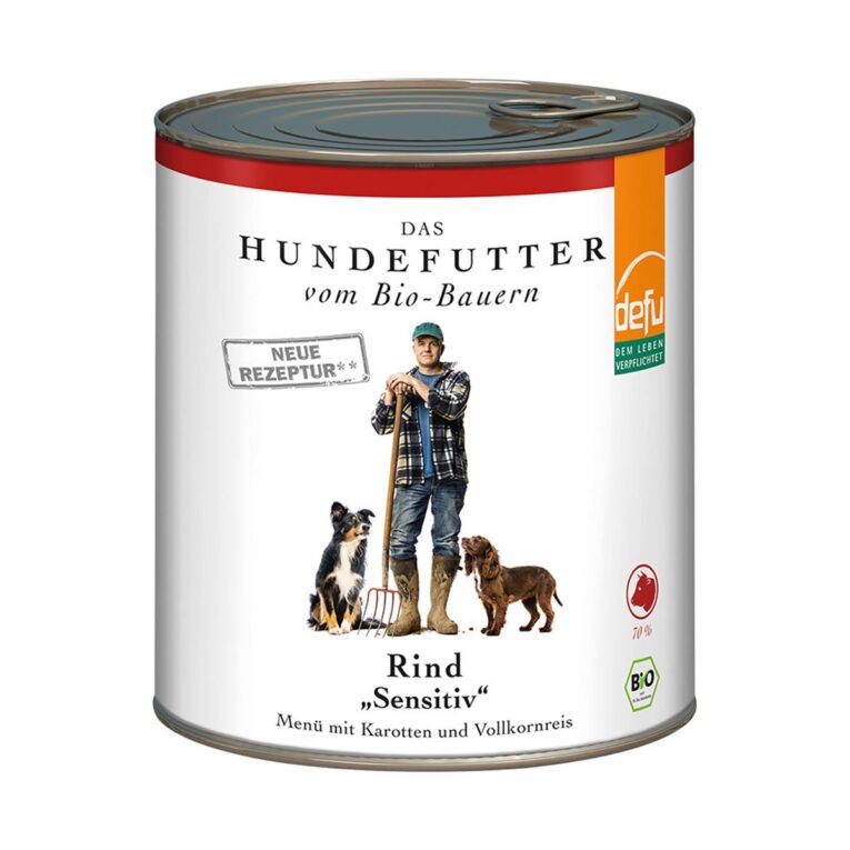 Günstig Defu Bio-Rind Sensitiv Menü 6x820g i mPreisvergleich in unserem Onlineshop auf Hundeliebe-shop.de kaufen.
