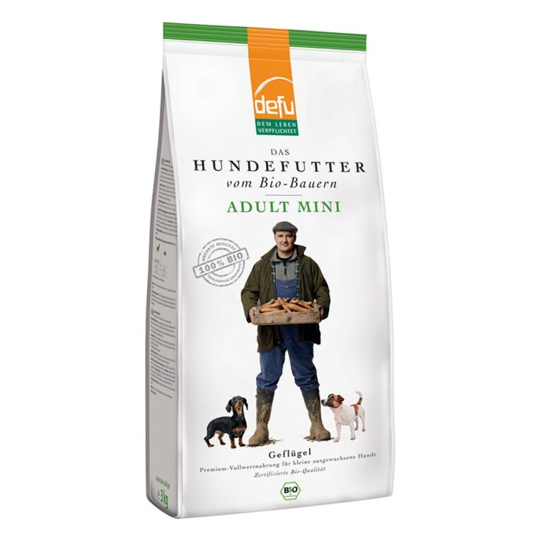 Günstig Defu Adult Mini Bio-Geflügel Trockenfutter 3kg i mPreisvergleich in unserem Onlineshop auf Hundeliebe-shop.de kaufen.
