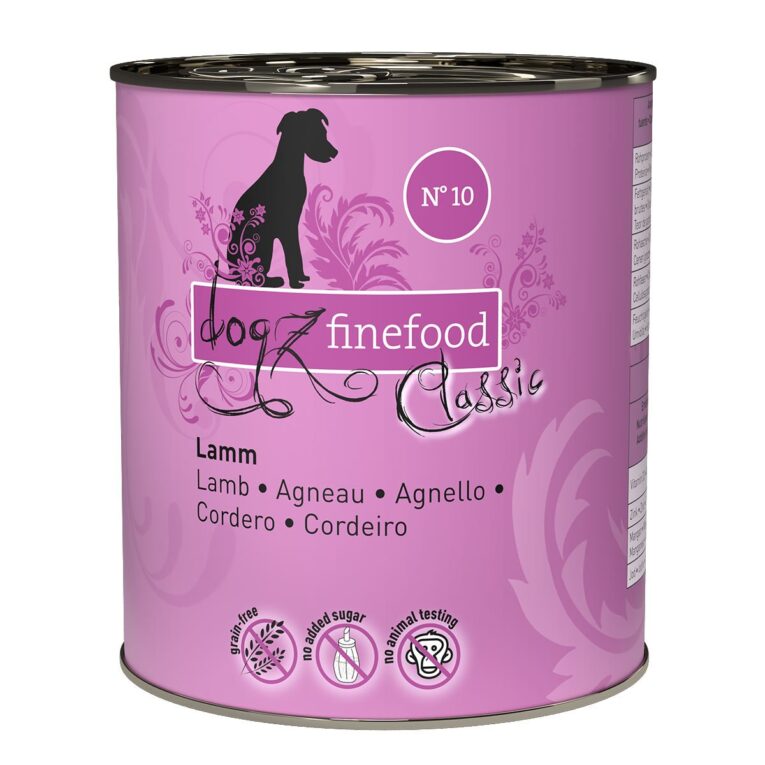 Günstig dogz finefood No. 10 Lamm 12x800g i mPreisvergleich in unserem Onlineshop auf Hundeliebe-shop.de kaufen.