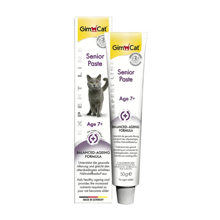 Günstig GimCat Senior Paste 50g i mPreisvergleich in unserem Onlineshop auf Hundeliebe-shop.de kaufen.