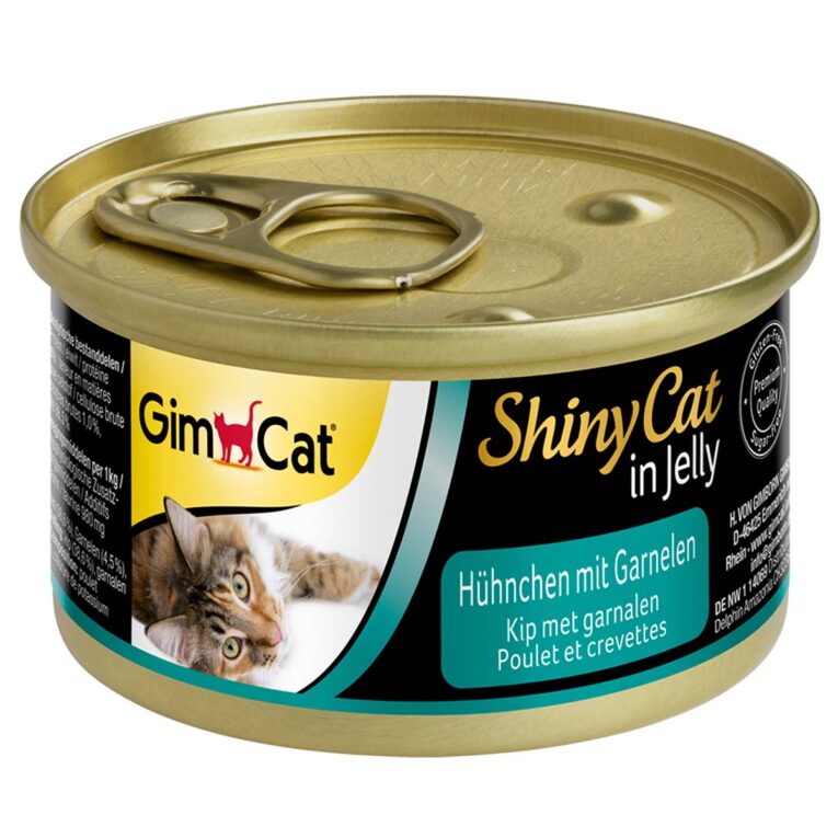 Günstig GimCat ShinyCat in Jelly 24x70g Hühnchen mit Garnelen i mPreisvergleich in unserem Onlineshop auf Hundeliebe-shop.de kaufen.