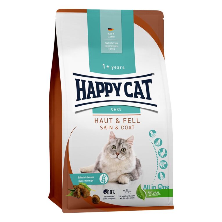 Günstig Happy Cat Care Haut & Fell 3x4kg i mPreisvergleich in unserem Onlineshop auf Hundeliebe-shop.de kaufen.