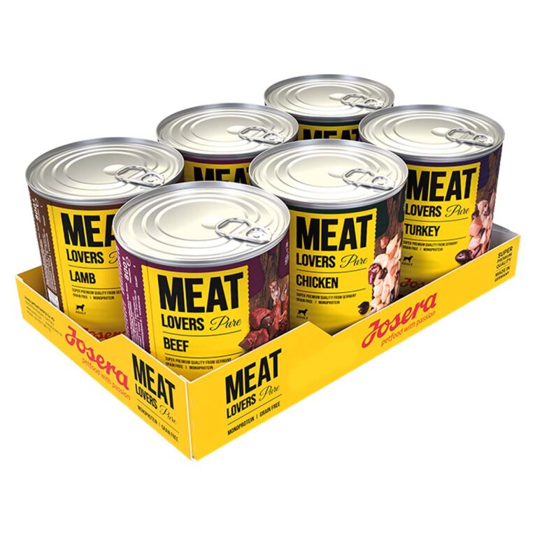 Günstig Josera Meat Lovers Pure Mixpaket 6x800g i mPreisvergleich in unserem Onlineshop auf Hundeliebe-shop.de kaufen.