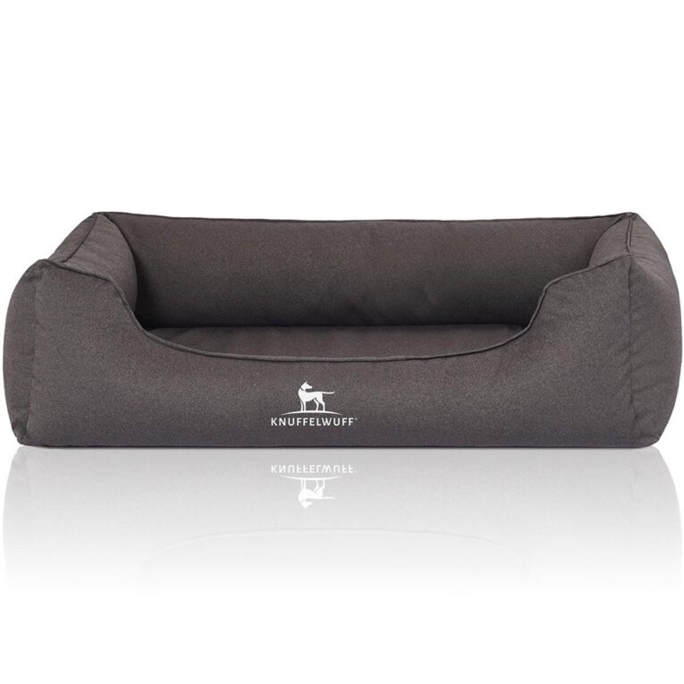 Günstig Knuffelwuff orthopädisches wasserabweisendes Hundebett Leon anthrazit XL 105x75cm i mPreisvergleich in unserem Onlineshop auf Hundeliebe-shop.de kaufen.