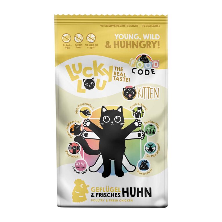 Günstig Lucky Lou Kitten Geflügel & Huhn 3kg i mPreisvergleich in unserem Onlineshop auf Hundeliebe-shop.de kaufen.