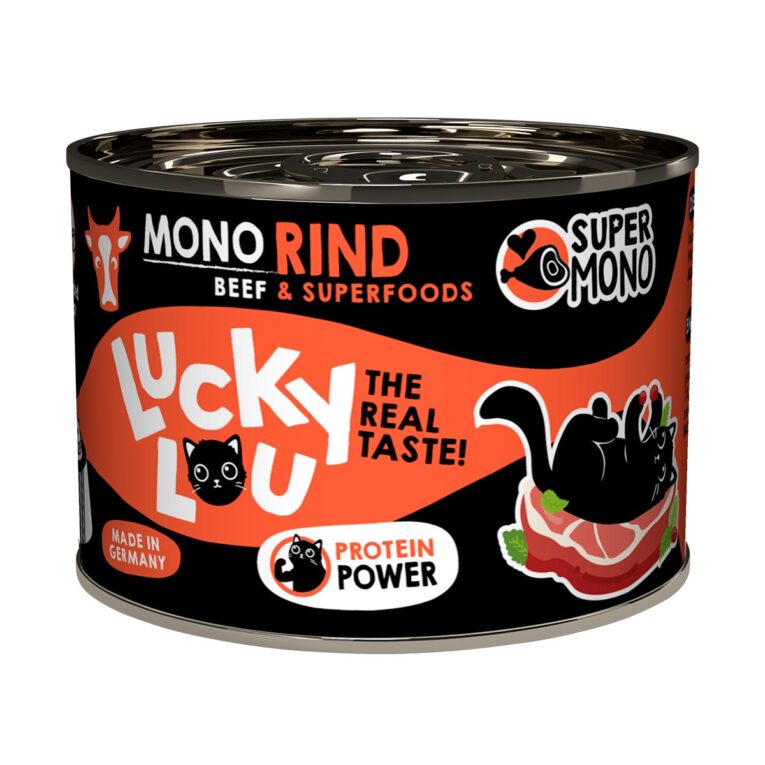Günstig Lucky Lou SuperMono² Rind 24x200g i mPreisvergleich in unserem Onlineshop auf Hundeliebe-shop.de kaufen.