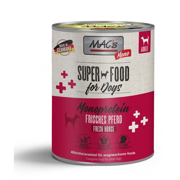 Günstig MAC’s Dog Mono Pferd 6x800g i mPreisvergleich in unserem Onlineshop auf Hundeliebe-shop.de kaufen.