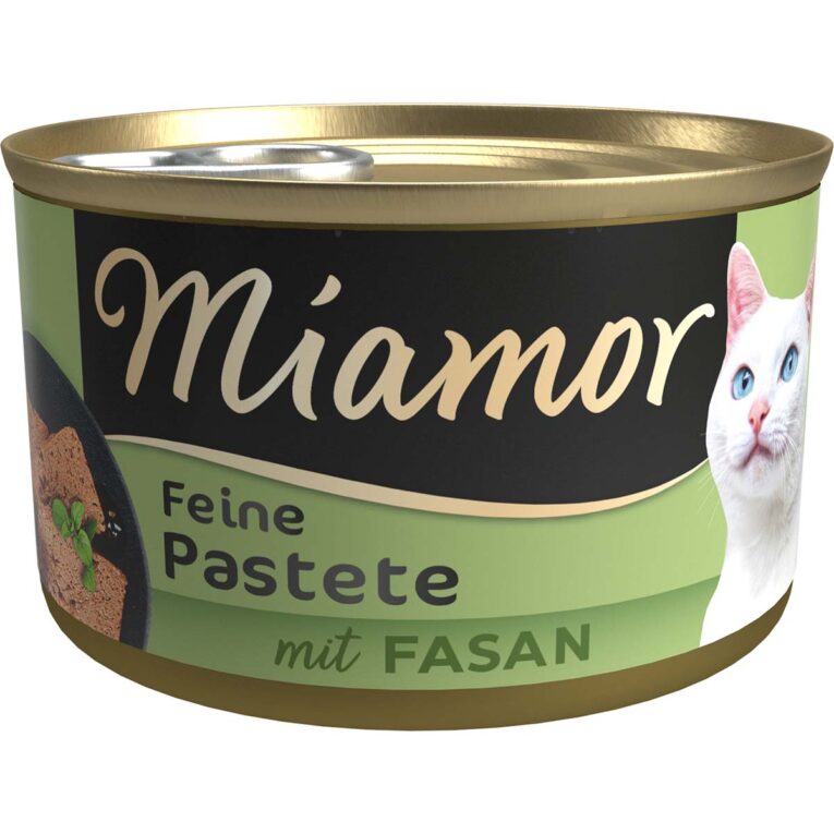 Günstig Miamor Pastete Fasan 24x85g i mPreisvergleich in unserem Onlineshop auf Hundeliebe-shop.de kaufen.