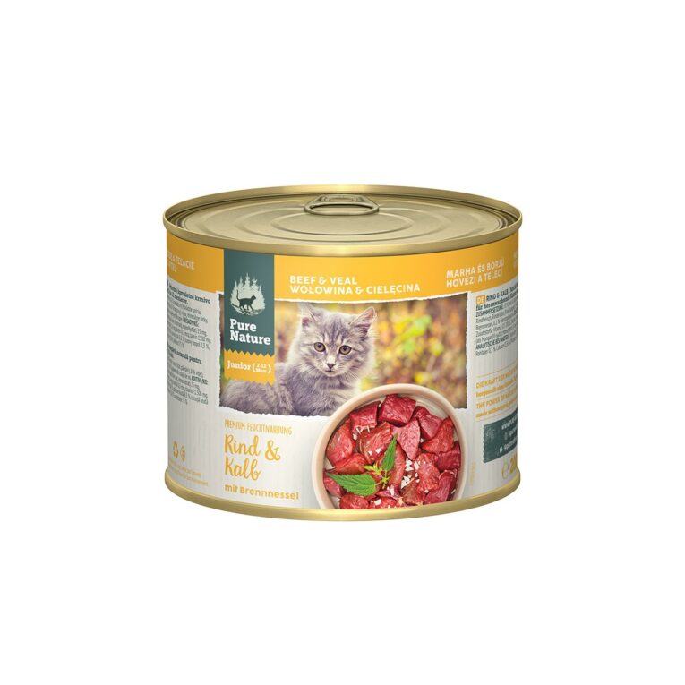 Günstig Pure Nature JUNIOR Rind & Kalb mit Brennnessel 6x200g i mPreisvergleich in unserem Onlineshop auf Hundeliebe-shop.de kaufen.