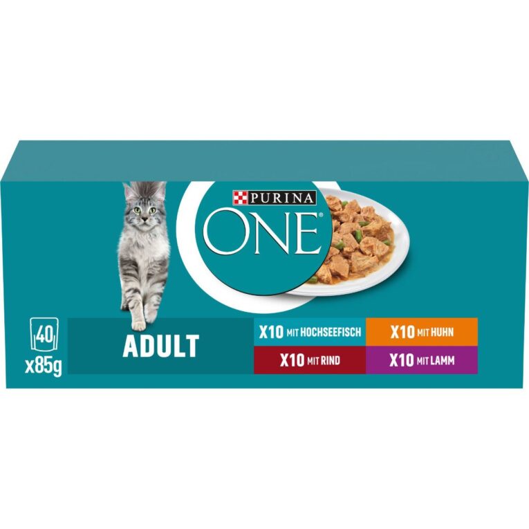 Günstig PURINA ONE Adult in Sauce Sorten-Mix 40x85g i mPreisvergleich in unserem Onlineshop auf Hundeliebe-shop.de kaufen.