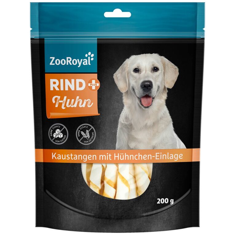 Günstig ZooRoyal Rind+ Kaustange mit Hühnchen-Einlage 3x200g i mPreisvergleich in unserem Onlineshop auf Hundeliebe-shop.de kaufen.