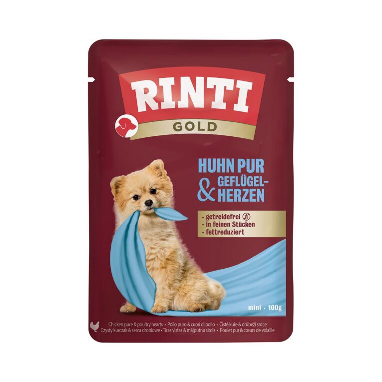 Günstig RINTI Gold Huhn und Geflügelherzen 10x100g i mPreisvergleich in unserem Onlineshop auf Hundeliebe-shop.de kaufen.