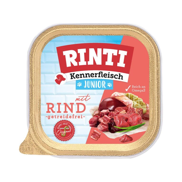Günstig Rinti Kennerfleisch Junior mit Rind 18x300g i mPreisvergleich in unserem Onlineshop auf Hundeliebe-shop.de kaufen.