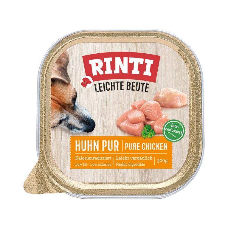 Günstig Rinti Leichte Beute Huhn pur 18x300g i mPreisvergleich in unserem Onlineshop auf Hundeliebe-shop.de kaufen.