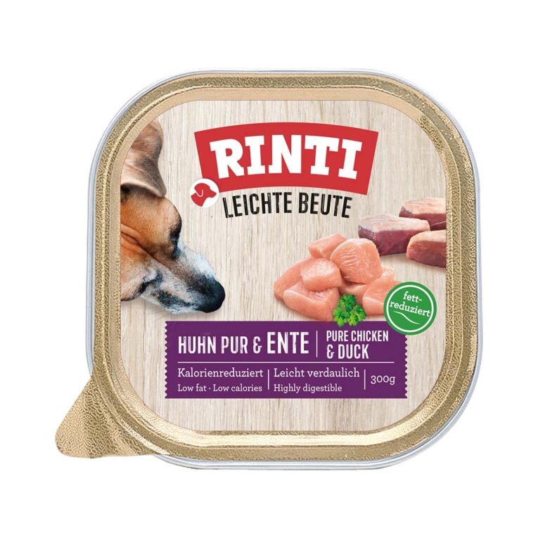 Günstig Rinti Leichte Beute Huhn pur & Ente 18x300g i mPreisvergleich in unserem Onlineshop auf Hundeliebe-shop.de kaufen.