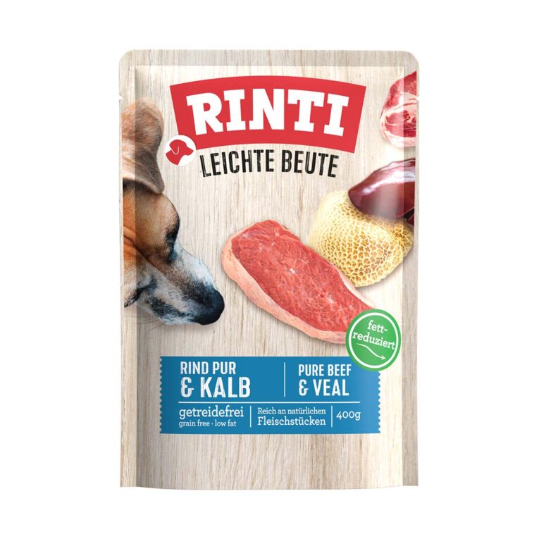 Günstig Rinti Leichte Beute Rind Pur + Kalb 10x400g i mPreisvergleich in unserem Onlineshop auf Hundeliebe-shop.de kaufen.