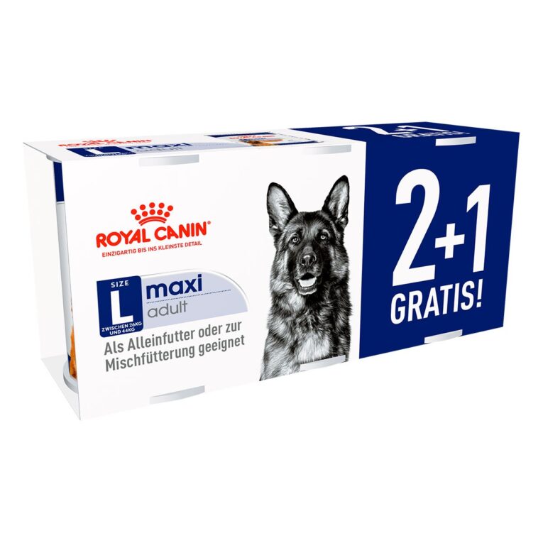 Günstig Royal Canin 2+1 gratis SHN Maxi Adult Loaf 410g i mPreisvergleich in unserem Onlineshop auf Hundeliebe-shop.de kaufen.