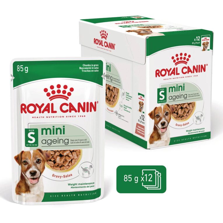 Günstig Royal Canin SHN Mini Ageing Gravy 12x85g i mPreisvergleich in unserem Onlineshop auf Hundeliebe-shop.de kaufen.