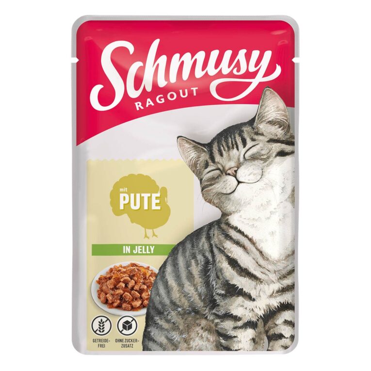 Günstig Schmusy Ragout mit Pute in Jelly 22x100g i mPreisvergleich in unserem Onlineshop auf Hundeliebe-shop.de kaufen.