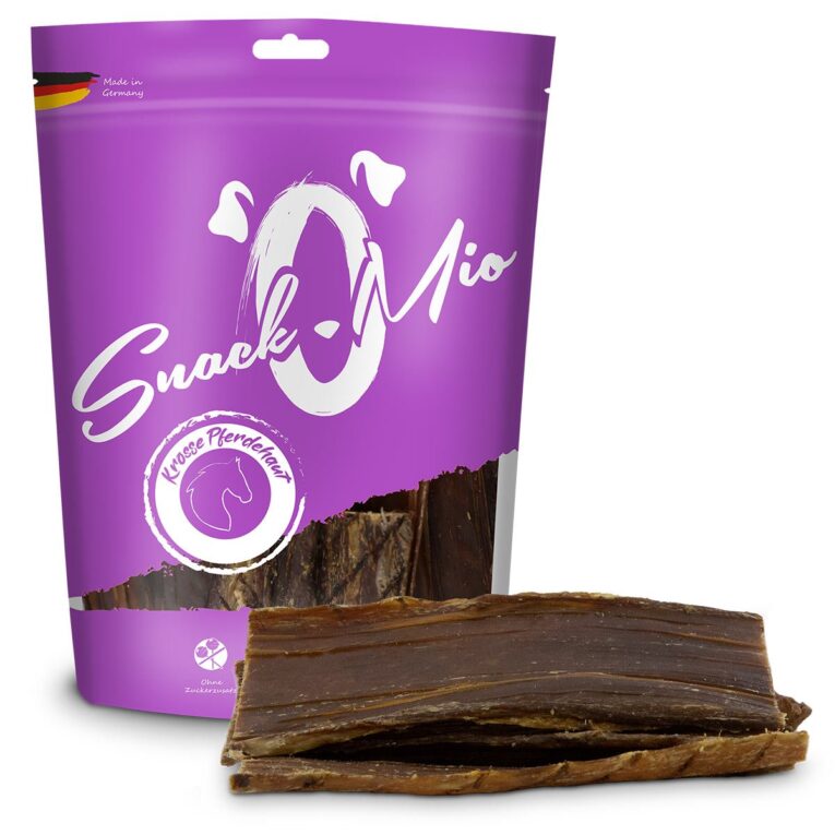 Günstig SnackOMio – krosse Pferdehaut 2x400g i mPreisvergleich in unserem Onlineshop auf Hundeliebe-shop.de kaufen.