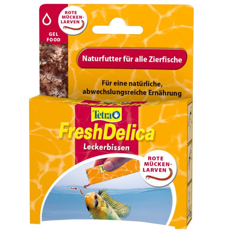 Günstig Tetra Gelfutter FreshDelica Rote Mückenlarven 48g i mPreisvergleich in unserem Onlineshop auf Hundeliebe-shop.de kaufen.