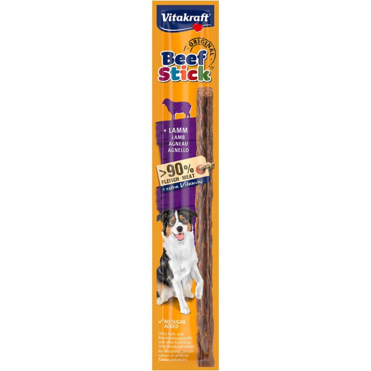 Günstig Vitakraft Hundesnack Beef-Stick mit Lamm 50 Stück i mPreisvergleich in unserem Onlineshop auf Hundeliebe-shop.de kaufen.
