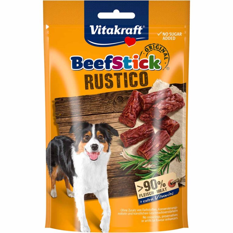 Günstig Vitakraft Beef Stick Rustico 3x55g i mPreisvergleich in unserem Onlineshop auf Hundeliebe-shop.de kaufen.