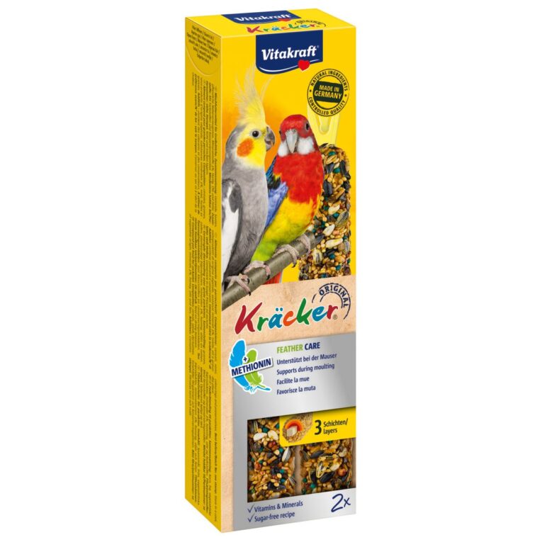 Günstig Vitakraft Kräcker Feather Care für Großsittiche 4×2 Stück i mPreisvergleich in unserem Onlineshop auf Hundeliebe-shop.de kaufen.