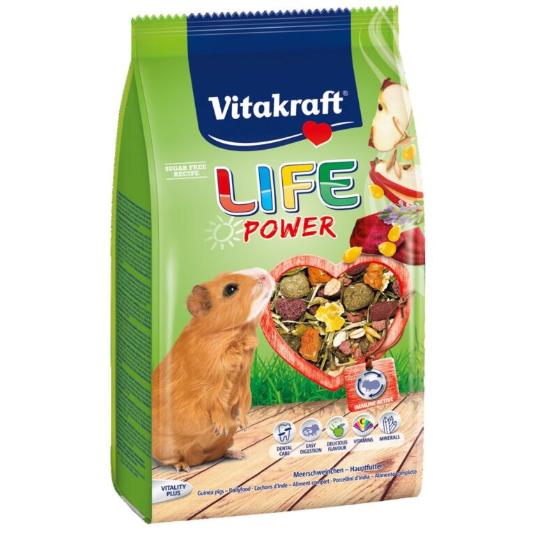 Günstig Vitakraft LIFE Power Meerschweinchen 600g i mPreisvergleich in unserem Onlineshop auf Hundeliebe-shop.de kaufen.