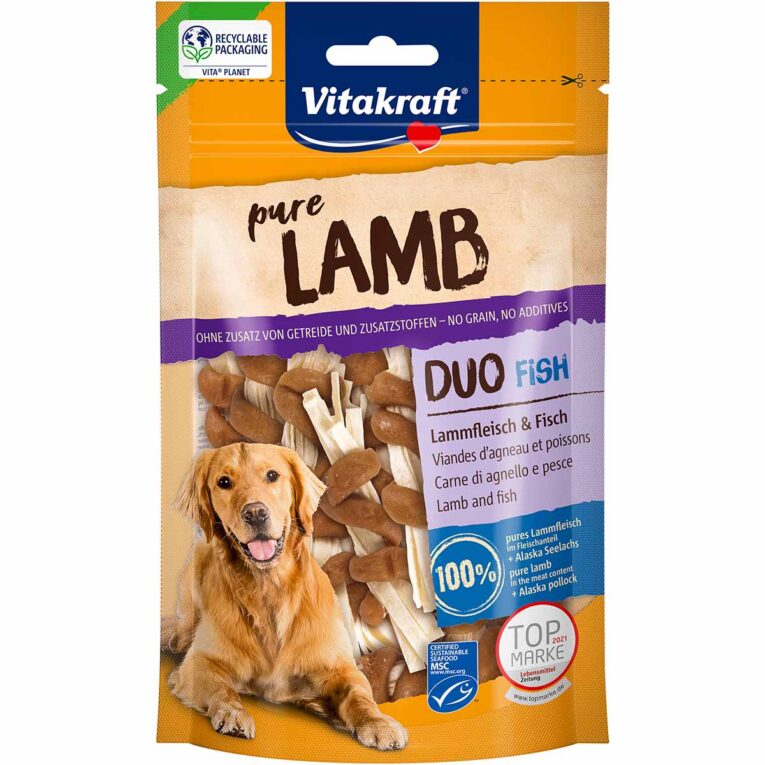Günstig Vitakraft LAMB Duo Lammfleisch & Fisch MSC 3x80g i mPreisvergleich in unserem Onlineshop auf Hundeliebe-shop.de kaufen.