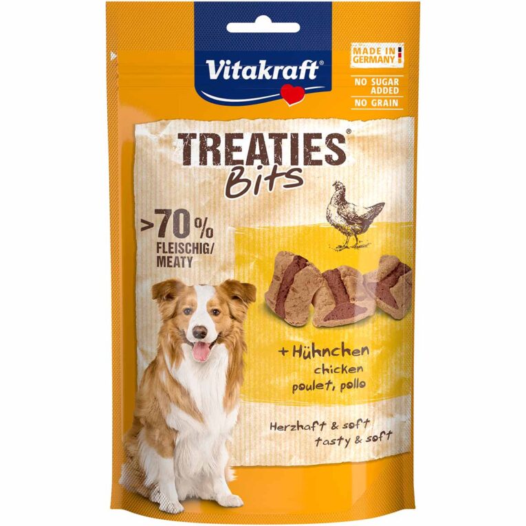 Günstig Vitakraft Treaties Bits Hühnchen 3x120g i mPreisvergleich in unserem Onlineshop auf Hundeliebe-shop.de kaufen.