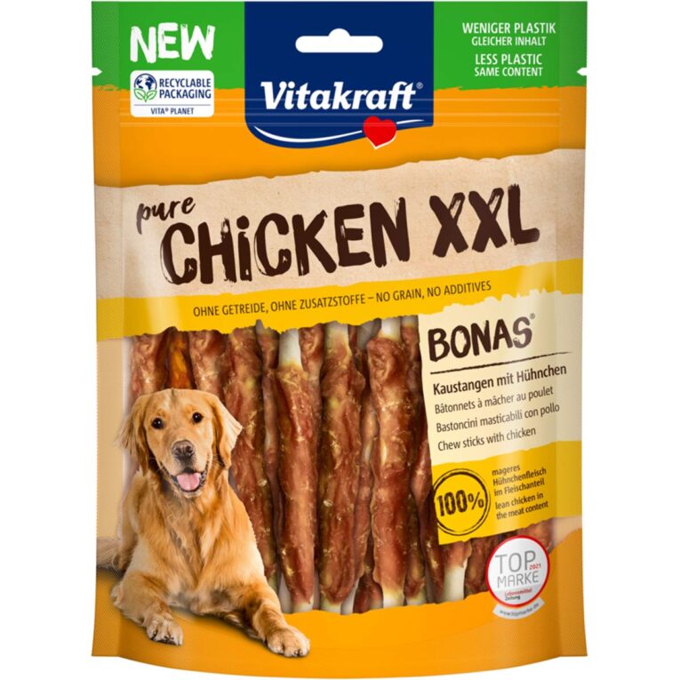 Günstig Vitakraft CHICKEN Bonas XXL Kaustangen Huhn 3x200g i mPreisvergleich in unserem Onlineshop auf Hundeliebe-shop.de kaufen.