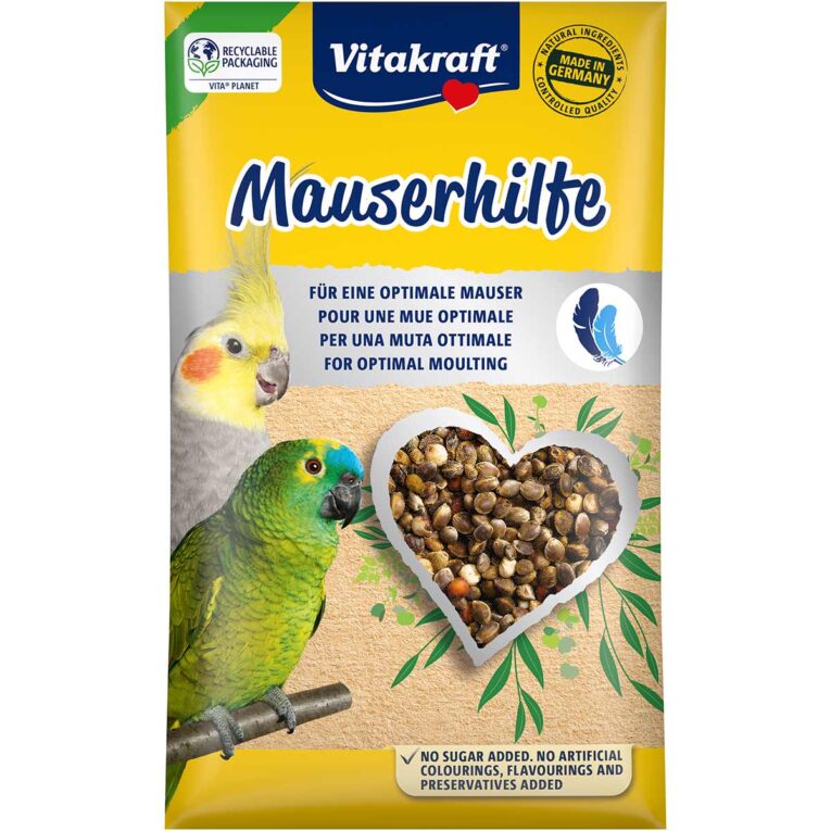 Günstig Vitakraft Mauserhilfe Großsittiche & Papageien 5x20g i mPreisvergleich in unserem Onlineshop auf Hundeliebe-shop.de kaufen.