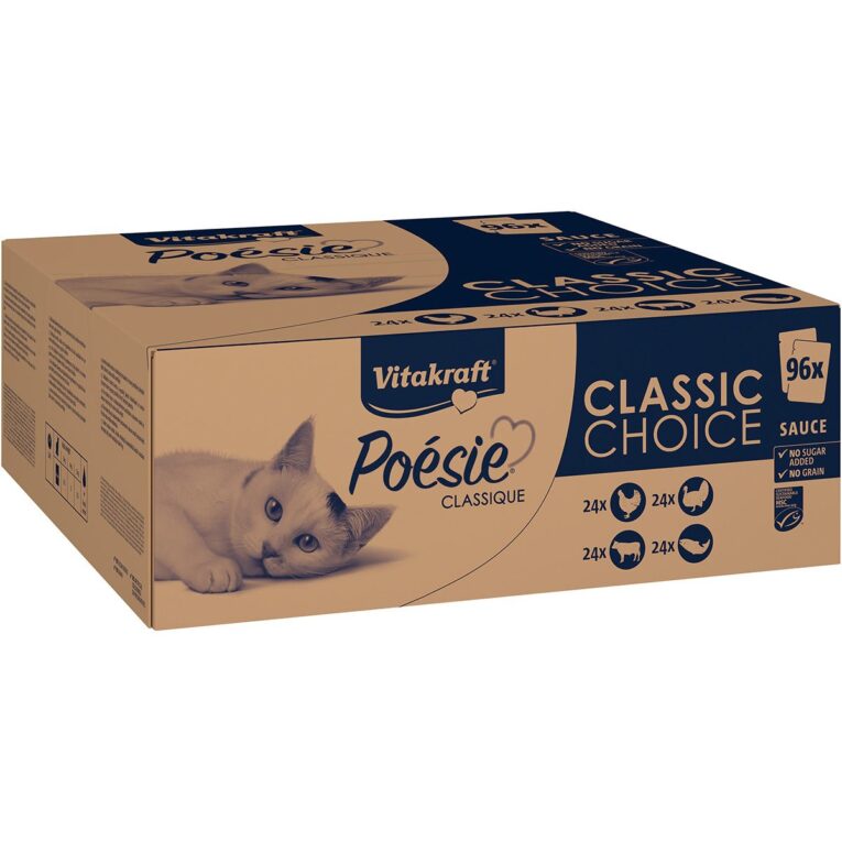 Günstig Vitakraft Mega Pack Poesie Classique MSC 96x85g i mPreisvergleich in unserem Onlineshop auf Hundeliebe-shop.de kaufen.