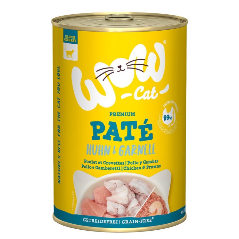 Günstig WOW CAT Adult Huhn & Garnelen 6x400g i mPreisvergleich in unserem Onlineshop auf Hundeliebe-shop.de kaufen.