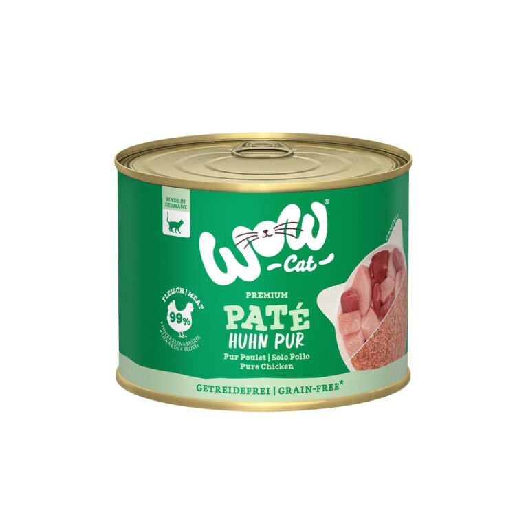 Günstig WOW CAT Adult Huhn Pur 6x200g i mPreisvergleich in unserem Onlineshop auf Hundeliebe-shop.de kaufen.