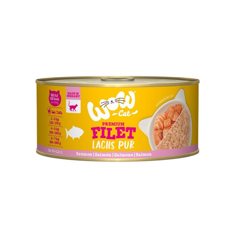 Günstig WOW CAT Lachsfilet 12x70g i mPreisvergleich in unserem Onlineshop auf Hundeliebe-shop.de kaufen.