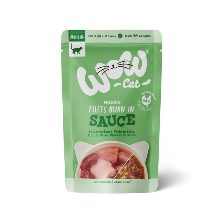 Günstig WOW CAT Huhn in Sauce 8x85g i mPreisvergleich in unserem Onlineshop auf Hundeliebe-shop.de kaufen.