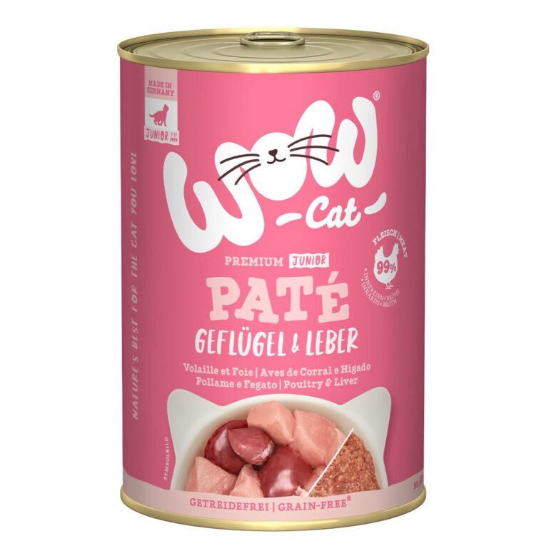 Günstig WOW CAT Junior Geflügel & Leber 6x400g i mPreisvergleich in unserem Onlineshop auf Hundeliebe-shop.de kaufen.