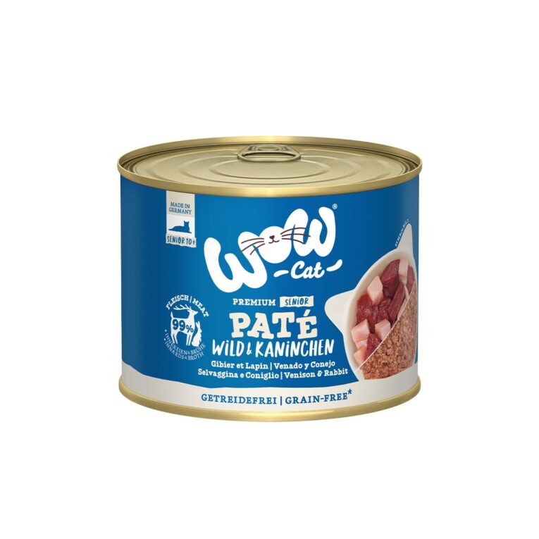 Günstig WOW CAT Senior Wild & Kaninchen 6x200g i mPreisvergleich in unserem Onlineshop auf Hundeliebe-shop.de kaufen.