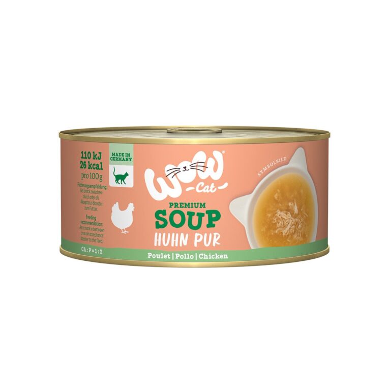 Günstig WOW CAT Suppe mit Huhn 12x70g i mPreisvergleich in unserem Onlineshop auf Hundeliebe-shop.de kaufen.