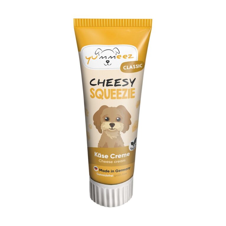 Günstig yummeez Cheesy SQUEEZIE 75g i mPreisvergleich in unserem Onlineshop auf Hundeliebe-shop.de kaufen.