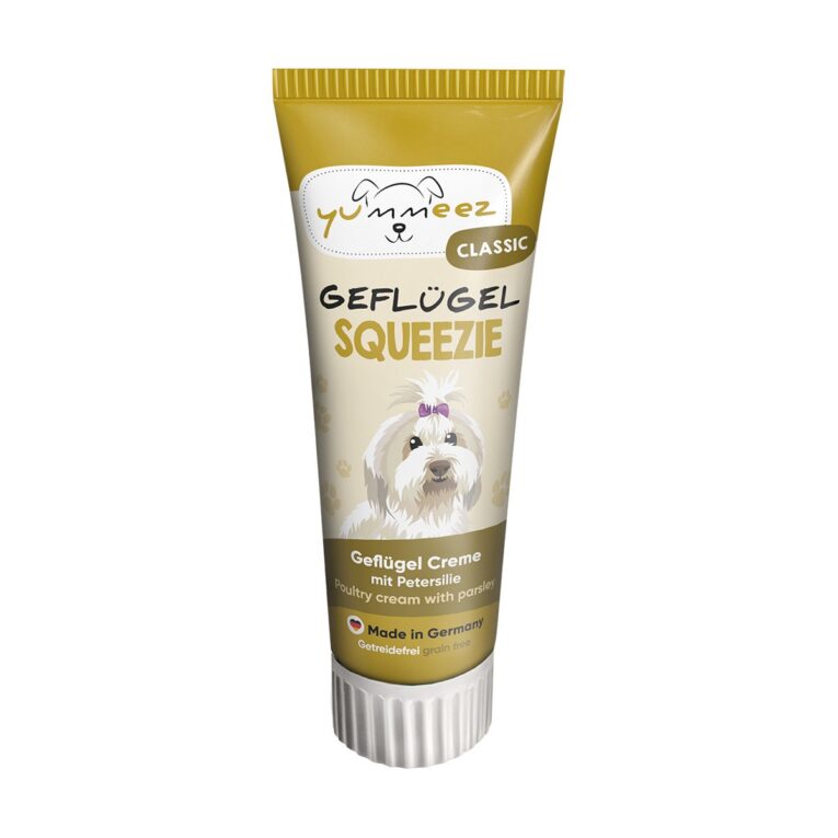 Günstig yummeez Geflügel SQUEEZIE 75g i mPreisvergleich in unserem Onlineshop auf Hundeliebe-shop.de kaufen.