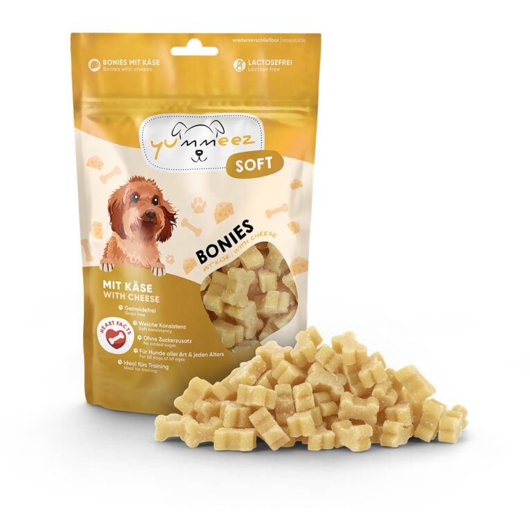 Günstig Yummeez SOFT BONIES mit Käse 165g i mPreisvergleich in unserem Onlineshop auf Hundeliebe-shop.de kaufen.